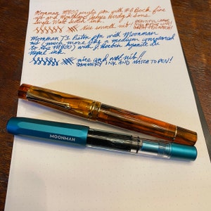 Matte Black Forest Fountain Pen Extra Fine Nib Classic Design with Converter and
