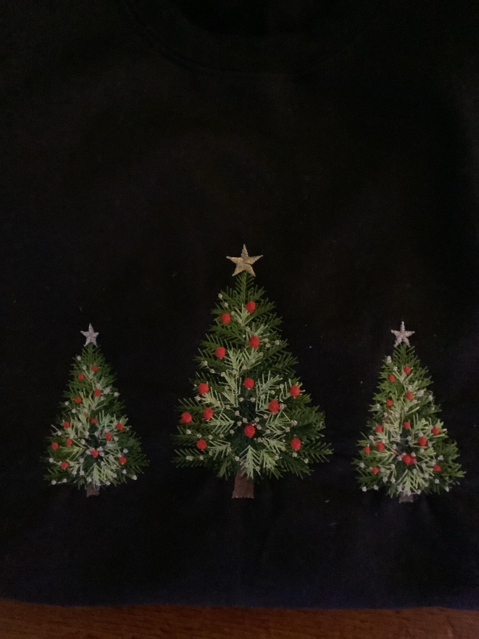 Customer project using Extra Fringed Vintage Classy Christmas Tree embroidery design