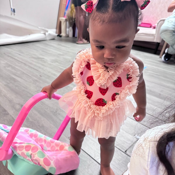 Cottage Strawberry Romper