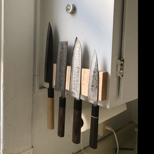 Kitchen Magnetic Knife Rack 2 in 1 Knife Rack And Cutting - Temu