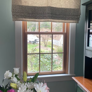 Customize Faux Roman Shades, Window Valance, Botanical Bohemian - Etsy - Roman Window Bird Cages Professional Model Accessory For Well Monetize Canopies