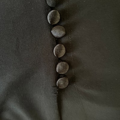 Satin Buttons Black Satin Buttons Bridal Buttons Wedding - Etsy