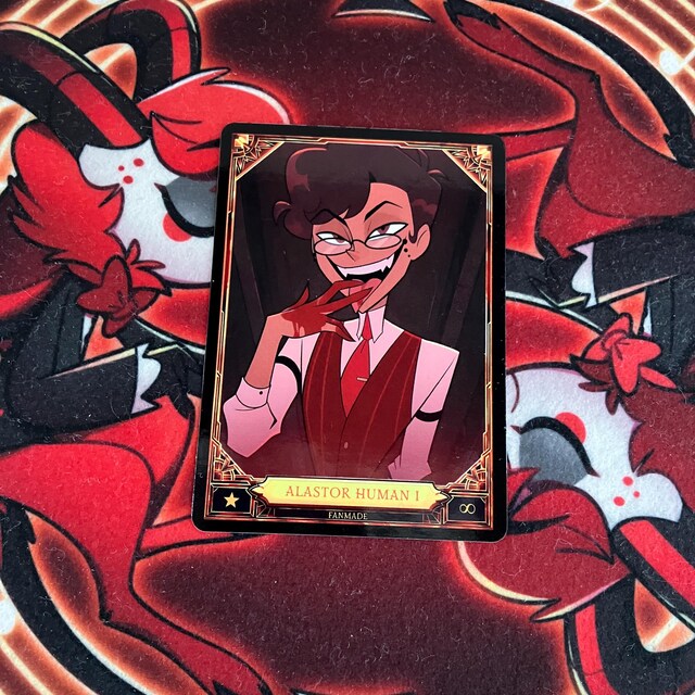 Alastor Human Hazbin Hotel - Card Fanmade !! - Etsy
