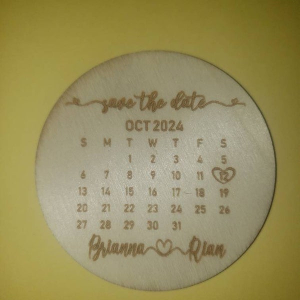 Personalized Save The Date Calendar Magnet Card Envelope Laser Personalized save the date calendar magnet card envelope laser