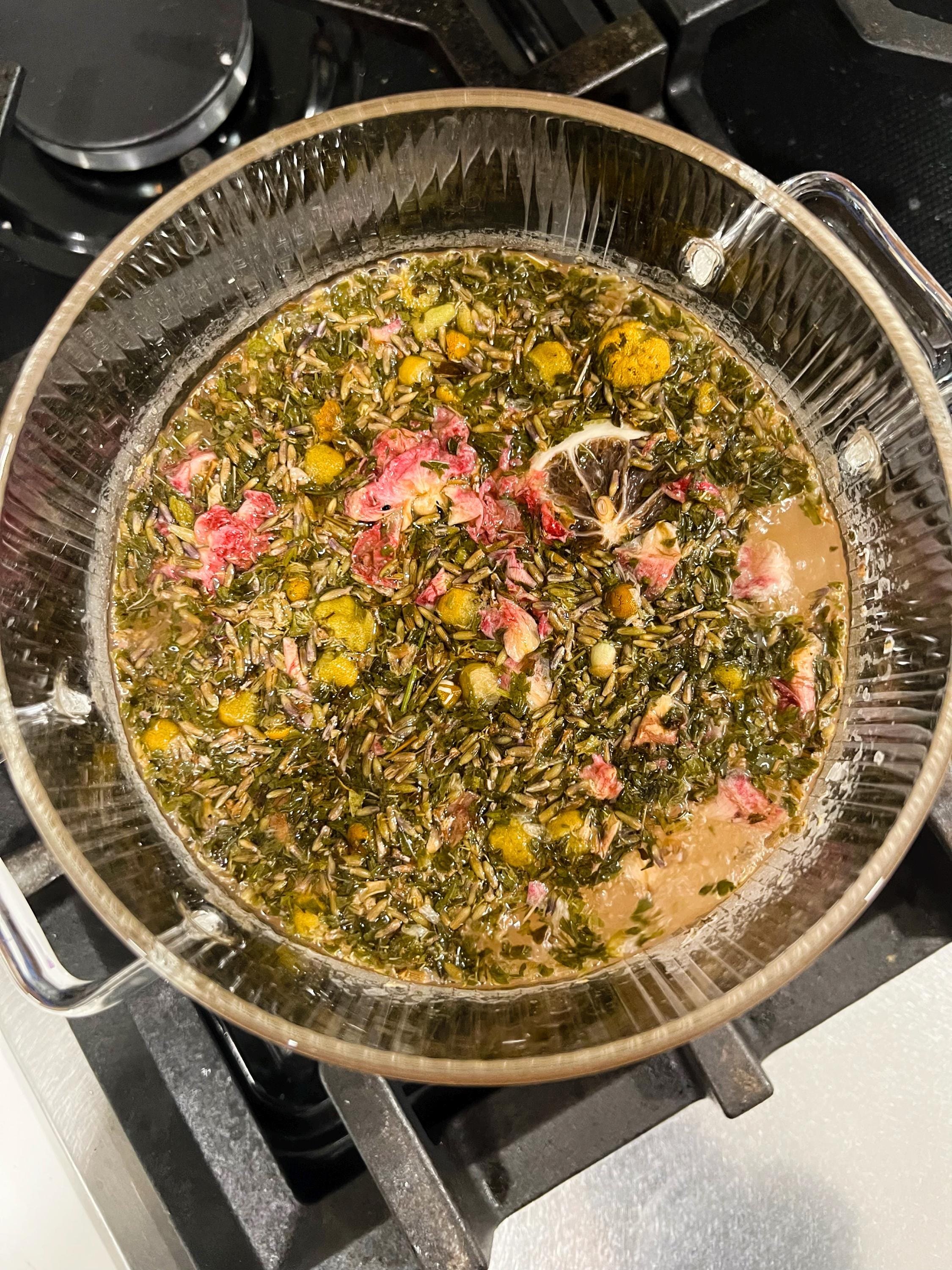 Intention Simmer Pots | Simmer Pot Kit | Simmer Pot Potpourri | Simmering Potpourri | Stovetop Potpourri | Witches Brew, includes Crystal