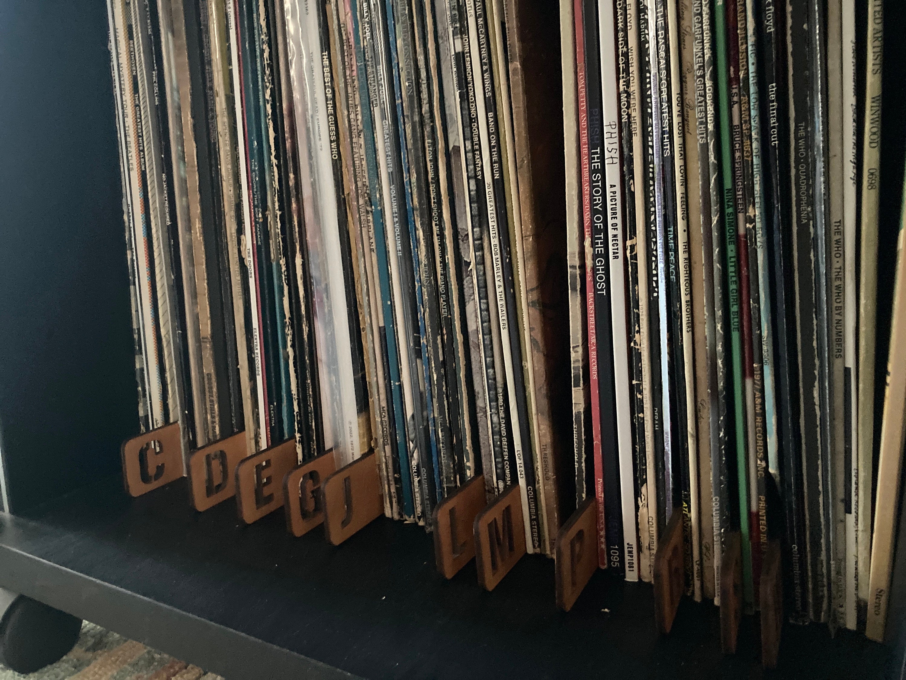 ❤️Buy 2 FREE SHIPPING❤️Vinyl record divider, Record dividers, Vinyl Record Storage, Handmade album alphabet dividers, Book dividers, Record Separator, Lp dividers
