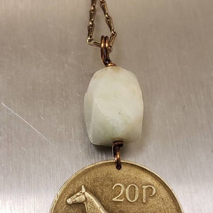 Irish Three Pence Rabbit Coin Necklace Celtic Jewelry | Etsy