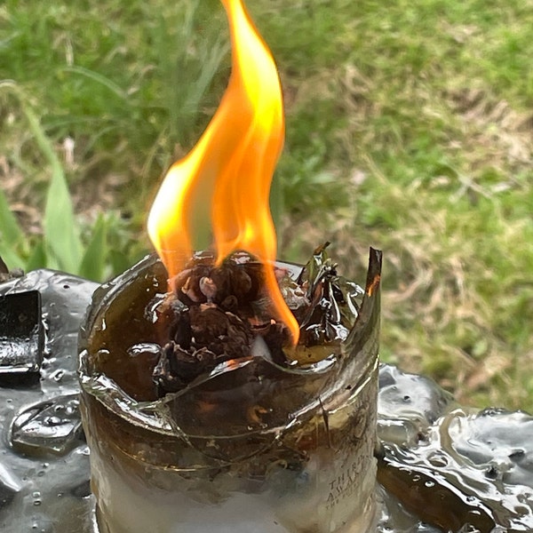 Third Eye Awakening Intention Candle With Crystals Herbs & Flowers- Bay ...