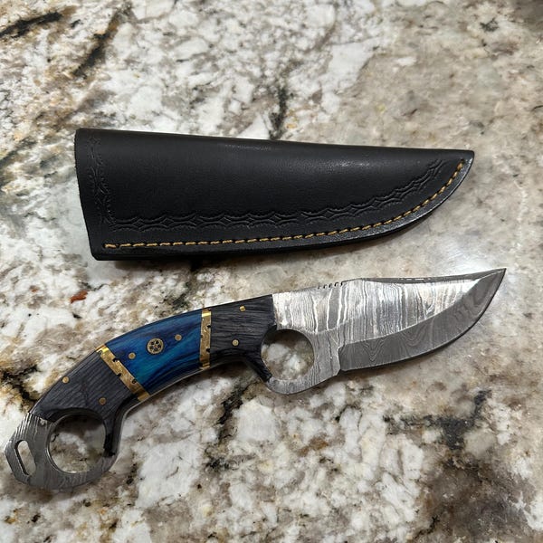 Custom Buckaroo Knife for Wrangler – D2 Steel & Antler Handle