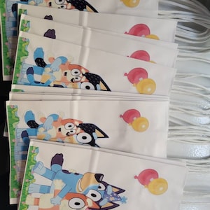 Personalized Bluey Inspired Goodie Bags 8pk - Etsy