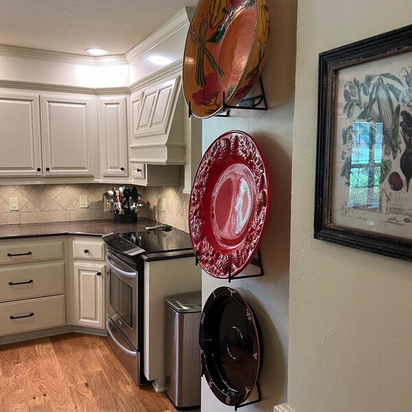 Large Metal Platter Rack, Large Platter Holder, Hanger, Display, Wall ...
