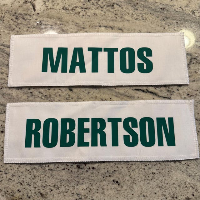Golf Caddie Uniform Name Badge for Back of Caddy Bib White Tiger