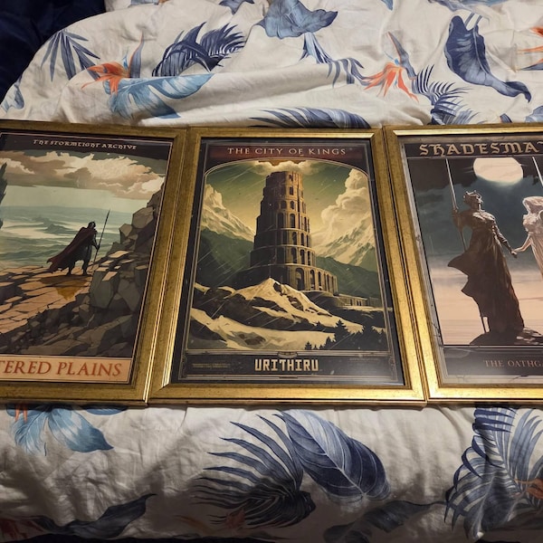 Stormlight Archive Vintage Travel Poster Set: Brandon Sanderson Fantasy ...
