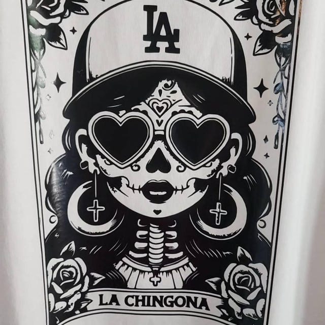 La Chingona Tarot Card SVG PNG, Latina Mexican Skeleton