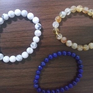 Bracciale Con Perle Di Malachite Naturale - 7 Pollici Regolabile, Donne E Uomini - Foto 5