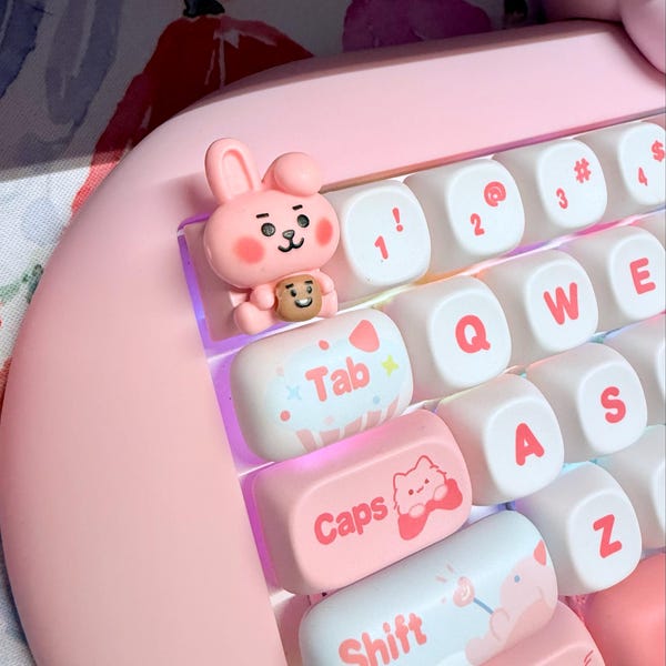 Cute BT21 BTS Cooky Jungkook PBT Mechanical Keycap - Etsy