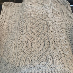 Crochet Blanket Pattern Irish Lullaby Cable Braided Blanket Crochet Pattern Baby Blanket Throw Afghan Bulky Chunky Yarn Nursery Aran Celtic Etsy New Zealand