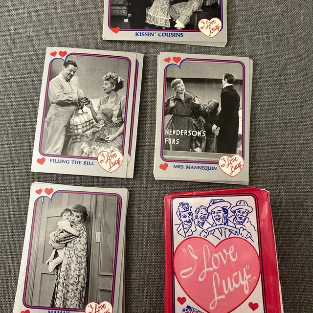 4 Packs of I Love Lucy Vintage Trading Card Wax Packs. 10 Cards