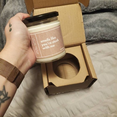 Smells Like Custom Text Candle Funny Gift Soy Candle Anniversary Gift ...