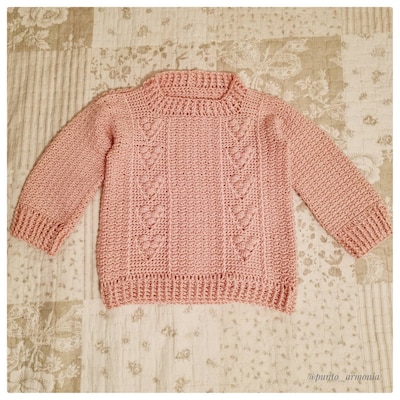 Crochet PATTERN Berry Sweater child Sizes From 6-9m up to 9-10years ...