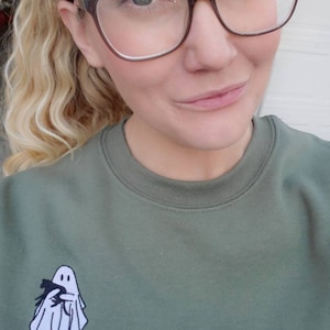 Halloween Ghost Coquette Graphic Sweatshirt