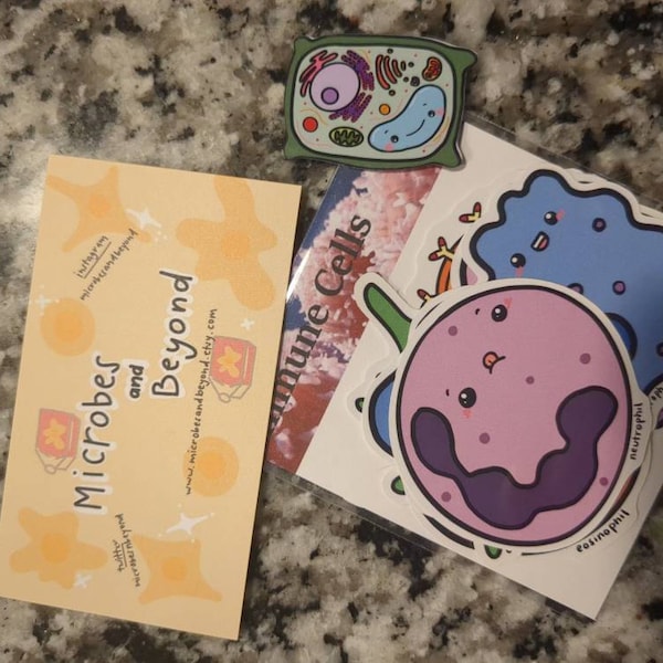 Cute Antibodies and Immune Cells Sticker Set - Etsy