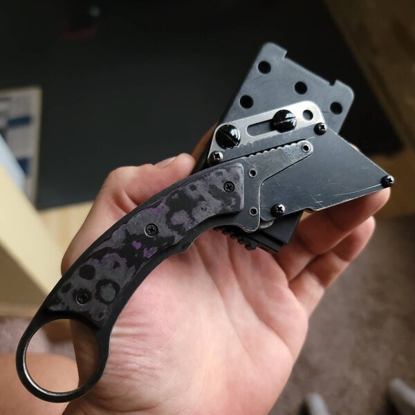 Karambit Utility Knife Fixed Blade Razor Unique Custom Stainless Steel ...