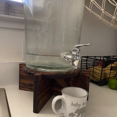 Drink Dispenser Stand, Cake Stand, Plant Stand, Round Wooden Riser - Etsy