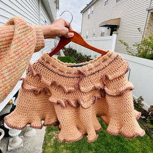 Frilly Skirt Crochet Pattern - Etsy