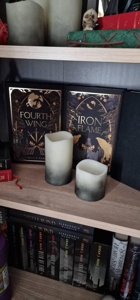 Dust Jacket Fourth Wing, Iron Flame - Officially Licensed Book Cover Bookish