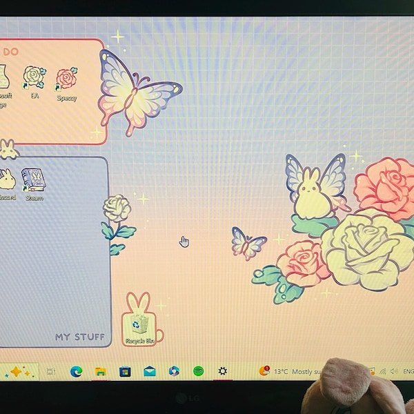 Bunnerflies - Bunny Butterflies - Computer Desktop Theme Background ...