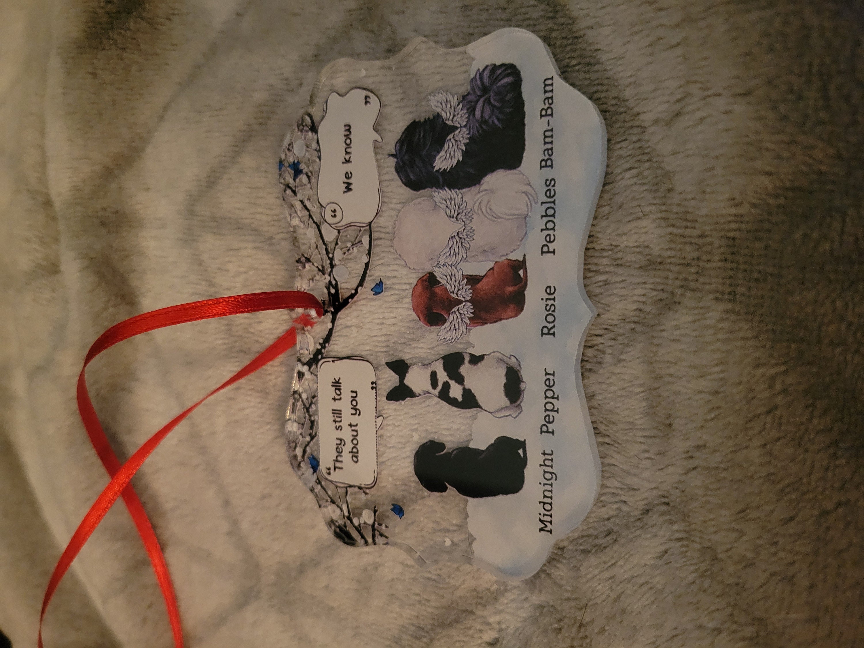 Personalized Acrylic Ornament, Gift For Pet Lovers, Dog Dad, Dog Mom, Cat Mom, Cat Dad