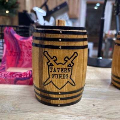 Personalized Whiskey Barrel Decorations. These Little Rustic Barrels ...