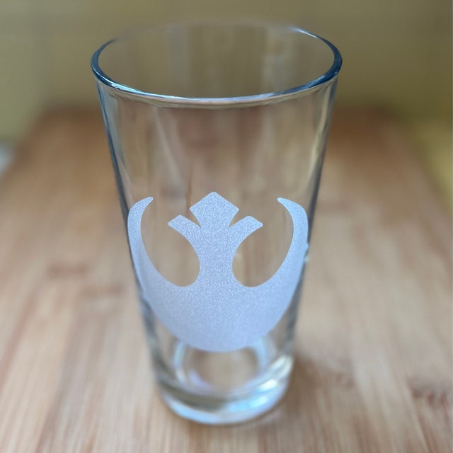 Jedi PINT Glass Set of 4: Rebel Pew pew pew Dangerous to go 