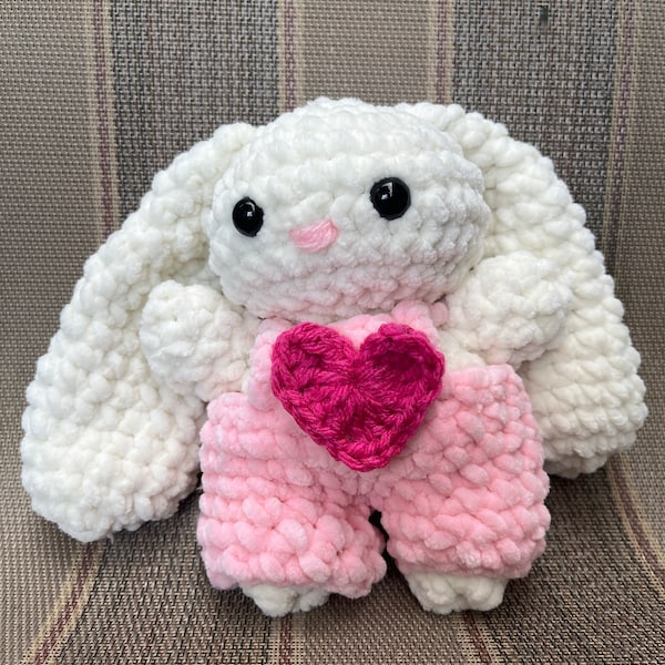 Crochet Cow and Bunny in Overalls Plushie Pattern Bundle - Etsy