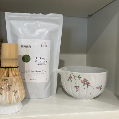 Sakura Ceramic Matcha Set Creative Matcha Bowl With Bamboo Whisk and ...