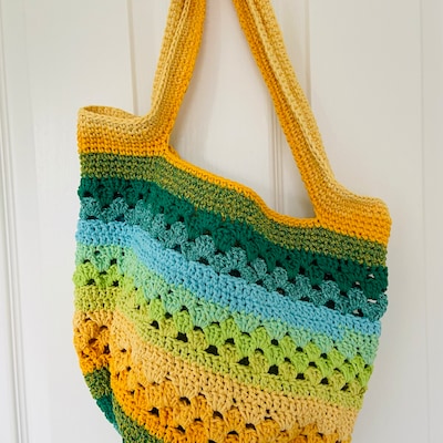 Easy Market Tote Crochet Market Bag Crochet Tote Bag Crochet Bag ...