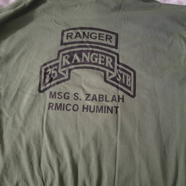 US Army Ranger Special Troops Battalion (STB) Shirt, Army Ranger Shirt ...
