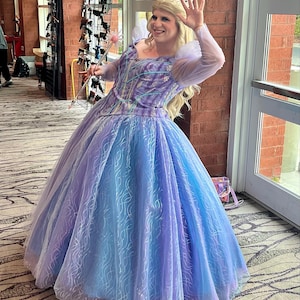 glinda blue dress ariana Purple Wicked for Good Inspired Cosplay Costume Eliza J Womens Dresses LowStock:44189042507827 Size:5X-LARGE Your are here to