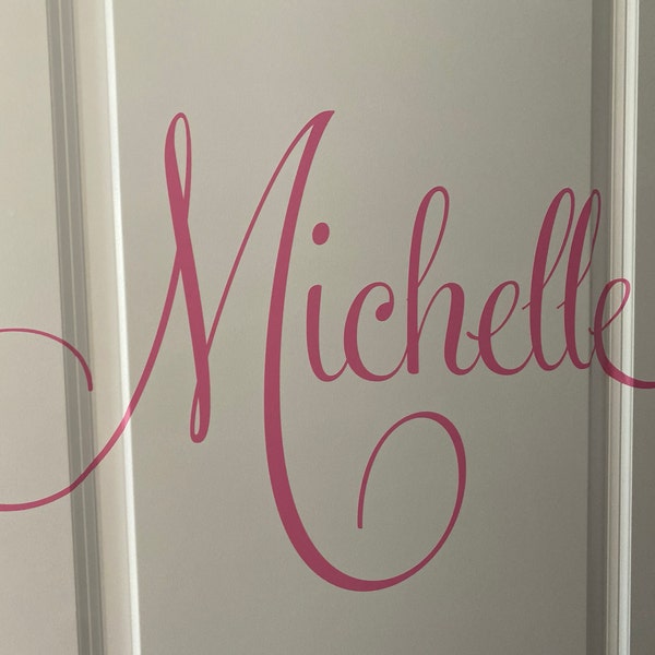 Personalized Name Wall Decal - Custom Wall Sticker, Baby Above Crib or ...