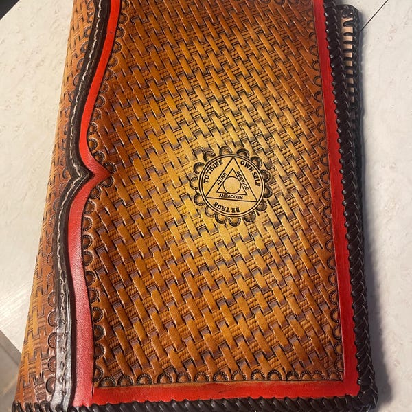 AA Large Print Big Book Cover An Airloom Beautifully Hand Carved Aa large print big book cover an airloom beautifully hand carved