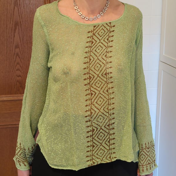 TRIBAL WRAP TOP NATURAL