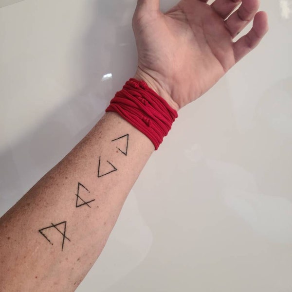 Gold Wide Wrist Cuff Bracelet, Golden Jersey Wrist Tattoo Cover up ...