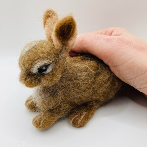 Needle Felted Eastern Cottontail Rabbit - Etsy