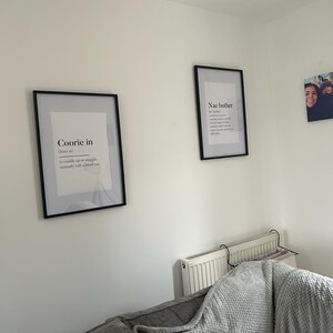 Howff Scots UNFRAMED PRINT Room Art Home Minimalist Art Decor ...