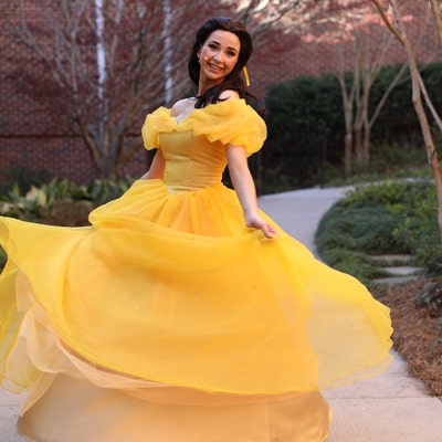 Princess Belle Gown Beauty and the Beast Costume Ball Dress - Etsy