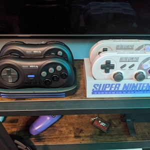 Super Nintendo SNES 8bitdo Pro SN30 SF30 Controller Display Stand 3D ...