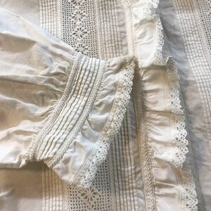 Vintage 1970s Long White Wedding Dress Eyelet Embroidery | Etsy