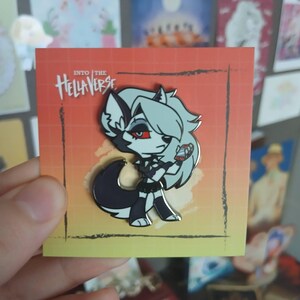 Loona / Hellaverse Fanmerch / Helluva Boss Pins / Black Plated