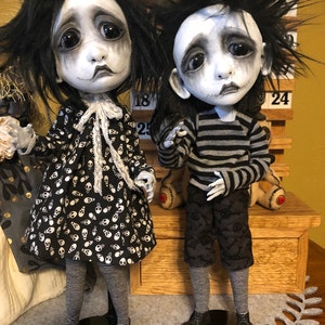Goth Odd Strange Creepy OOAK Art Dolls from New by loopyboopy